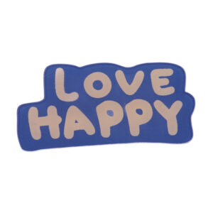Broš akrilni Love Happy vel. 50x23 mm, MD72