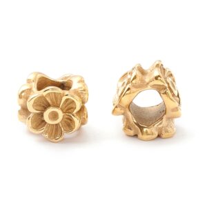 Perlica Cvijet od nehrđajućeg čelika SS304, vel 7,5x11x9,5 mm, rupa 5 mm, 1 kom, SS35