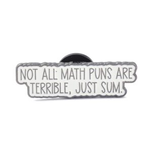 Broš Not all math..., vel 10x32x2mm, iglica 1,2 mm, MD65