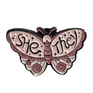 Broš She/they vel 17,8x27,5x10,5 mm, iglica 1,2 mm  MD65