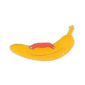 Broš akrilni Banana vel 58x25 mm, MD70