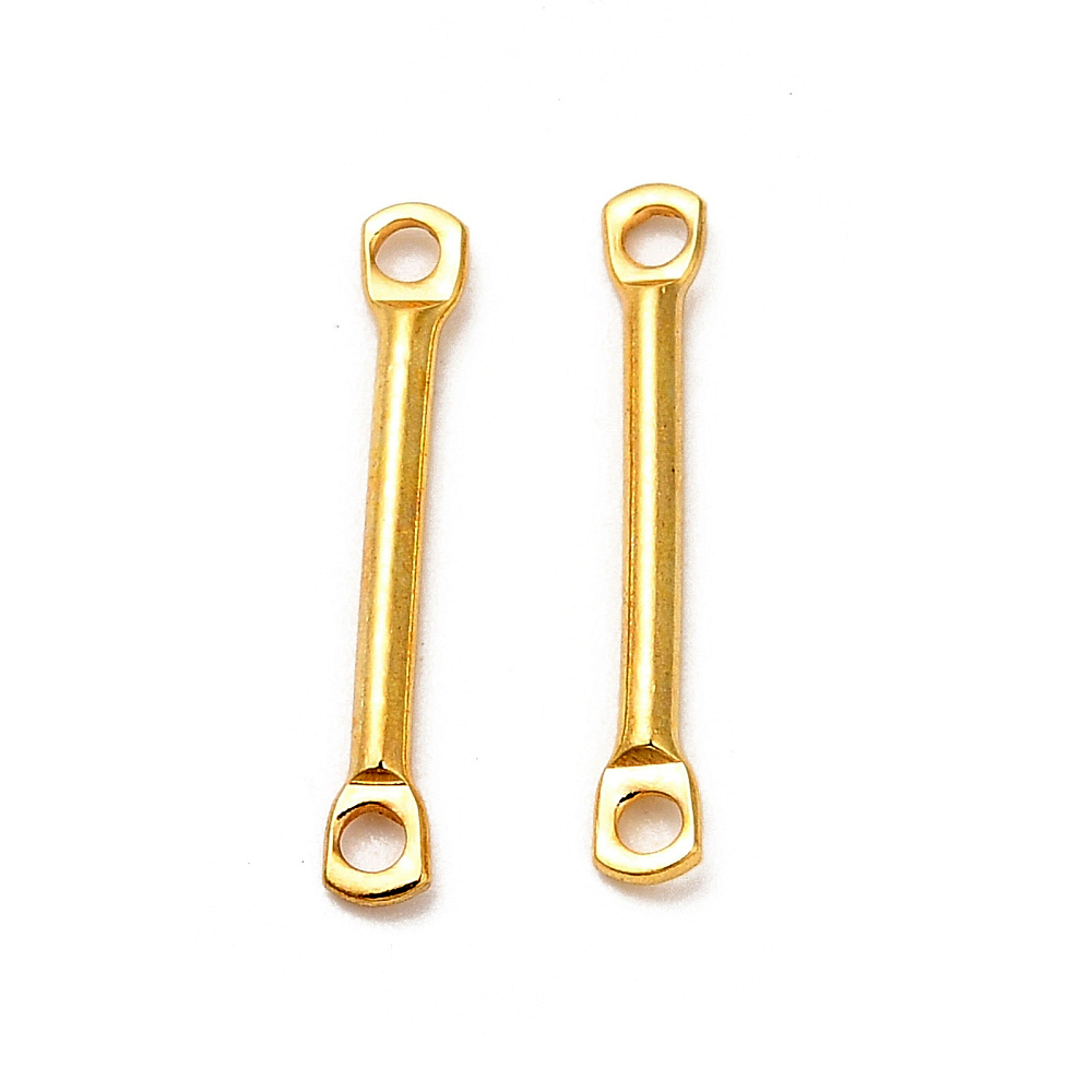Link od nehrđajućeg čelika SS304 vel.15x3x1 mm, boja:zlatna, 10 kom SS125