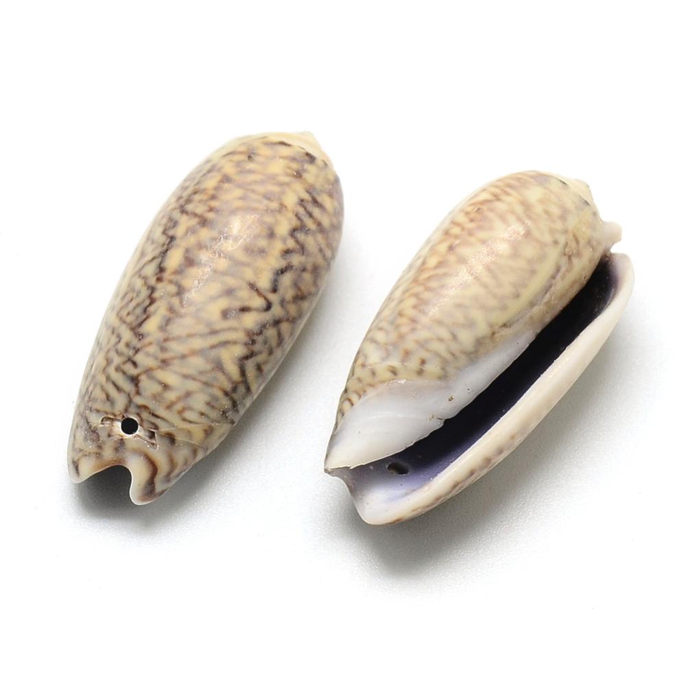 Školjke 4 kom, vel. 30~33x12~16x9~13mm, rupica: 1mm SHELL7