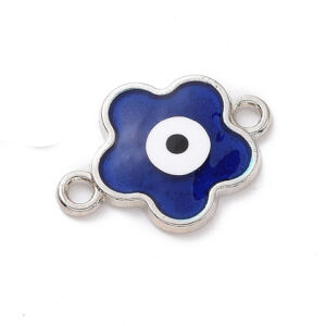 Konektor urokljivo oko , plavo, vel.19,5x14x2 mm, 2 kom EM20