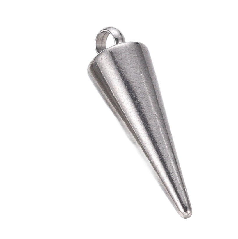 Privjesak Visak , nehrđajući čelik SS304, vel. 18x5 mm, rupa 1,6 mm, boja:inox, 1 kom SS120