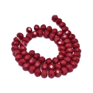 Perlice 6*8 mm 24 kom, boja: tamno crvena  A6
