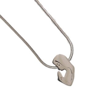 Privjesak Madona vel.12x6,5x3 mm  s lančićem 45 cm ,od nehrđajućeg čelika SS304 , boja: inox, 1 kom, SS10