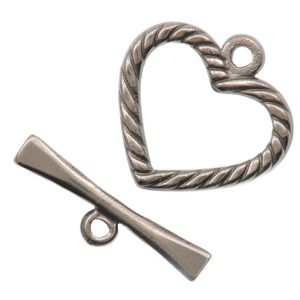 Kopča toggle od nehrđajućeg čelika SS304 vel 18,5x18,5x2 mm, klipić 20x6x2 mm, boja: inox,1 kom, SS22