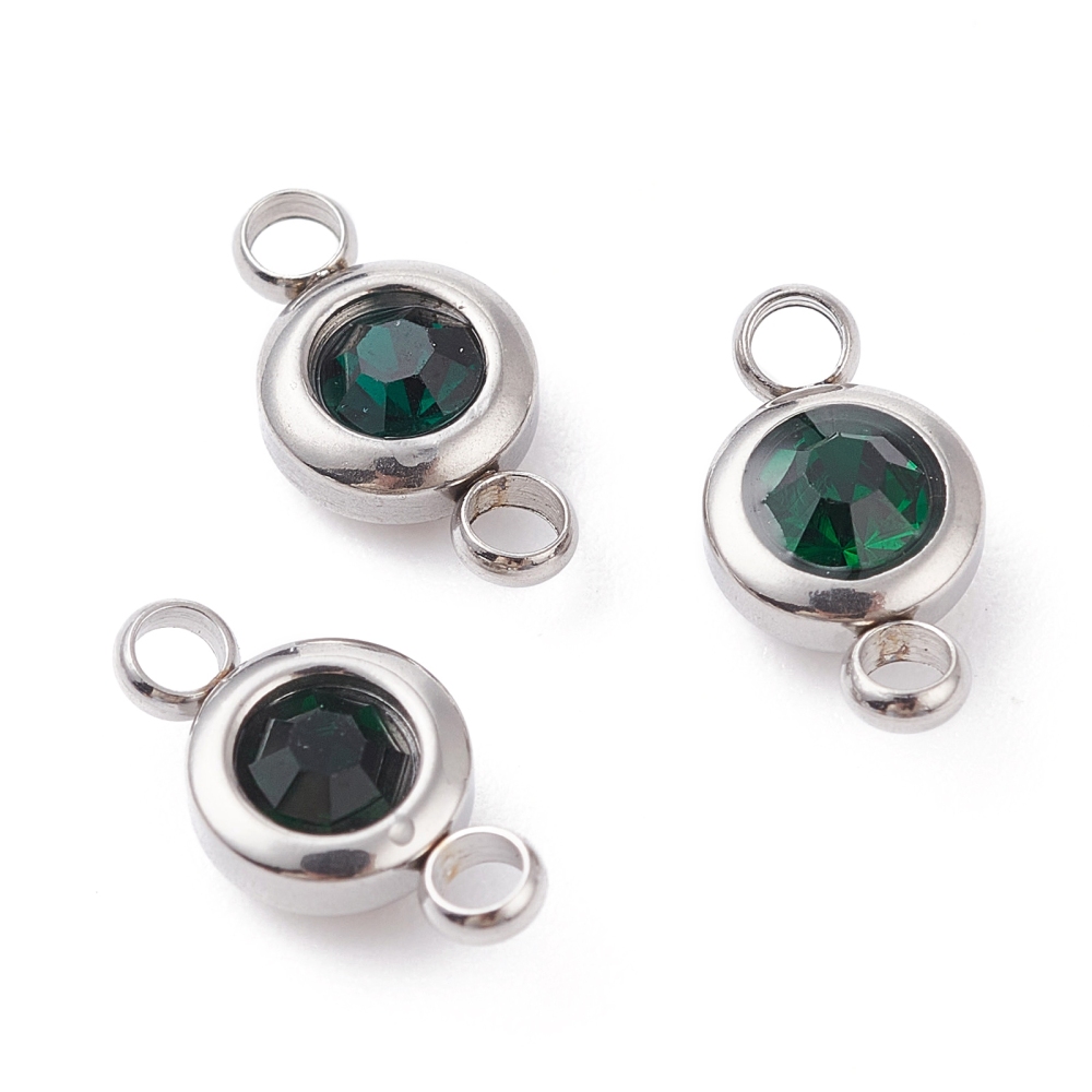 Konektor nehrđajući čelik SS304 vel.12x6,5x4 mm, boja: inox i zeleni crystal, 2 kom, SS126 - Slika 4