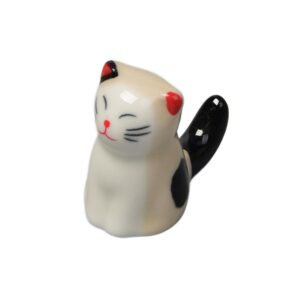 Figura Mačka od porcelana, vel 40x25x40 mm, 1 kom, UKK1