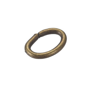 Alka ovalna antik mesing vel.7x5x0,9 mm 10 kom