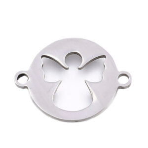 Konektor Anđeo od nehrđajućeg čelika SS304, vel.15,5x12,5x1,5 mm,boja: inox,1 kom,SS14