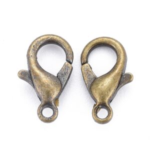Kopča karabiner vel.10x6 mm, 10 kom, boja: antik mesing, MD29