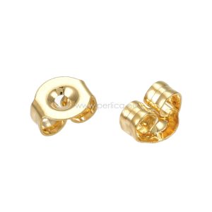 Naušnice od mjedi, pozlata 18 karat zlatom, u kombinaciji s cubic cirkonijima, iglica 925 srebro, vel 21,5x10 mm, bez nikla, kadmija i olova CZ1 - Slika 4