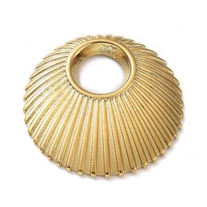 Privjesak nehrđajući čelik SS304 vel. 25x3mm, pozlata 18 karatnim zlatom 1 kom, SS121