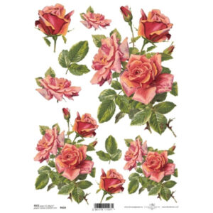 Decoupage papir, rižin vel 230x297 mm