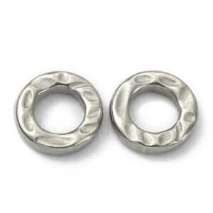 Link Ring 2 kom, od nehrđajućeg čelika SS304 vel.12x2,7 mm, boja: inox SS60
