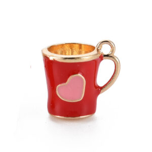 Privjesak Coffee cup, 1 kom, vel.14x14x11 mm EM15