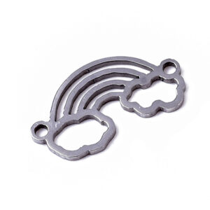 Konektor Duga nehrđajući čelik 20x10x1mm, boja:inox, 1 kom, SS304