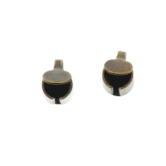 Terminal slider, mjed antique bronca, 6x6x4 mm 10 kom - Slika 3