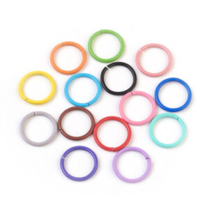 Alka okrugla mix boja  vel.10x1 mm , unut.promjer 8 mm, 10 kom