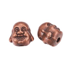 Perlica Buda, 10x10x9 mm, legura bez nikla, kadmija i olova, 5 kom, boja: bakar