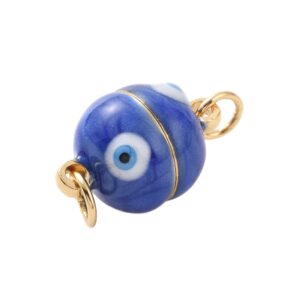 Kopca magnetna mjed+emajl+pozlata 18K zlato, vel16x10 mm, 1 kom