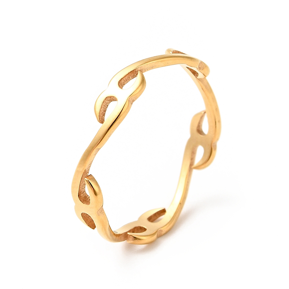 Prsten Vitice, nehrđajući čelik, pozlata 18K zlatom, 16,7 mm - Slika 2