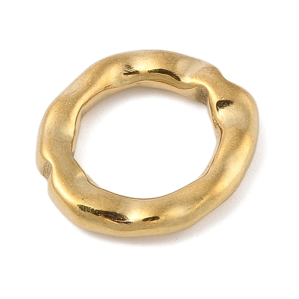 Link, nehrđajući čelik pozlata 18K zlatom, 21,5x19x3,5 mm, 1 kom, SS304 - Slika 2