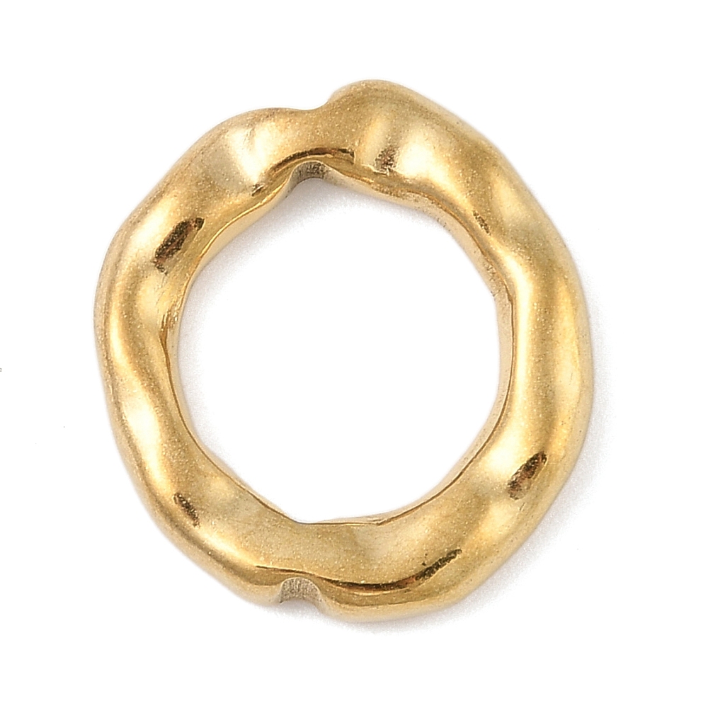 Link, nehrđajući čelik pozlata 18K zlatom, 21,5x19x3,5 mm, 1 kom, SS304 - Slika 3