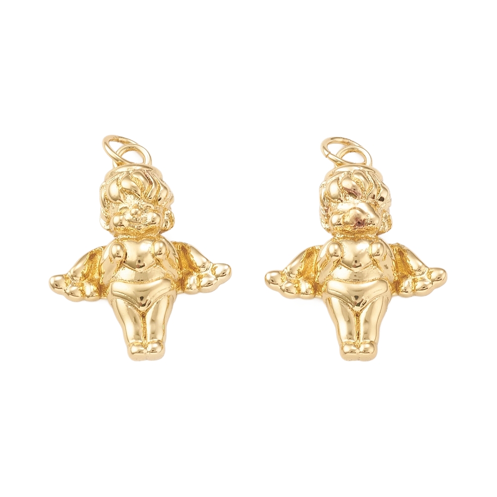 Privjesak Anđeo, mjed, pozlata 18K zlatom, 21x16,5x6 mm, bez nikla, kadmija i olova - Slika 4