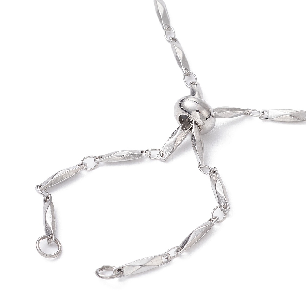 Lančić Bar LInk 60 cm, nehrđajući čelik SS304, debljine 1.2mm, s kopcom, boja : inox, SS85 - Slika 2