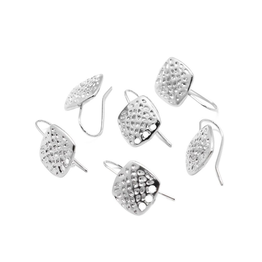 Naušnice mjed, pozlata platinom, vel 21 mm, bez nikla, kadmija i olova - Slika 2