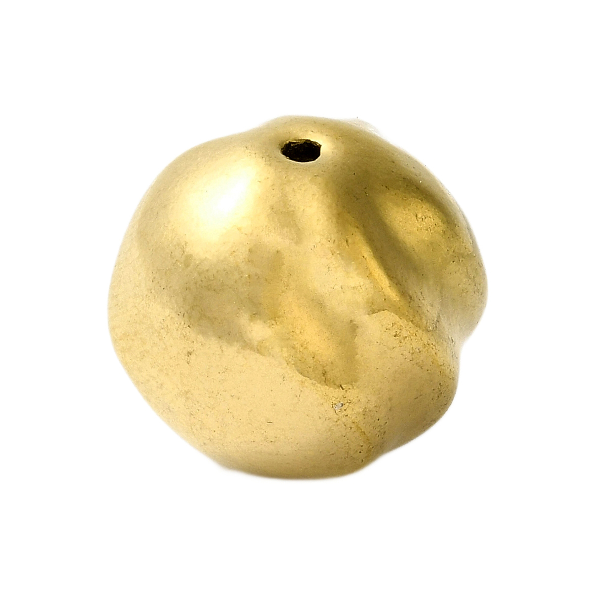 Privjesak-perlica Bumpy nehrđajući čelik 16 mm , rupa: 2 mm, boja zlatna