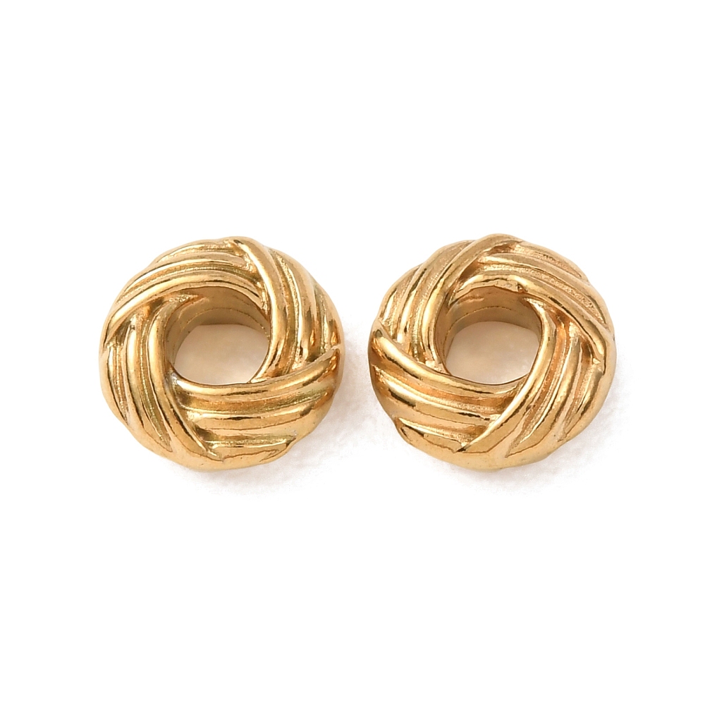 Rondela nehrđajući čelik pozlata 18K zlatom 8x4-4 mm, ION pozlata - Slika 3