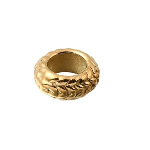 Rondela nehrđajući čelik ION pozlata 18K zlatom 8x3-4 mm
