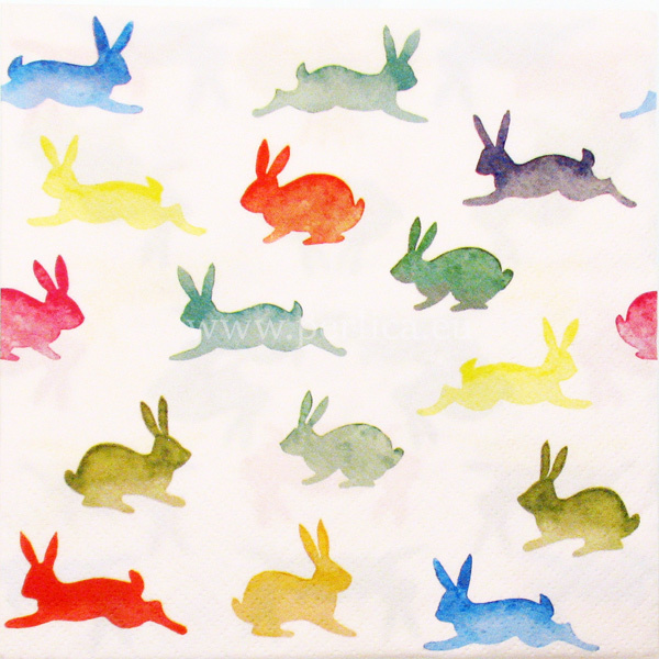 Salveta "Colorful rabbits" SU19