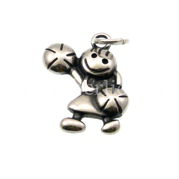 Privjesak inox SS304 Mazoretkinja 23x15 mm  SS35