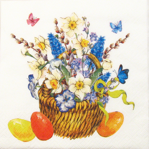 Salveta "Basket with flowers" SU22