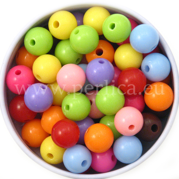 Akrilne perle 8 mm, 60 kom PL6