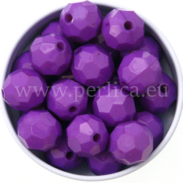 Perle akrilne facetirane vel 12 mm, 25 kom, PL9