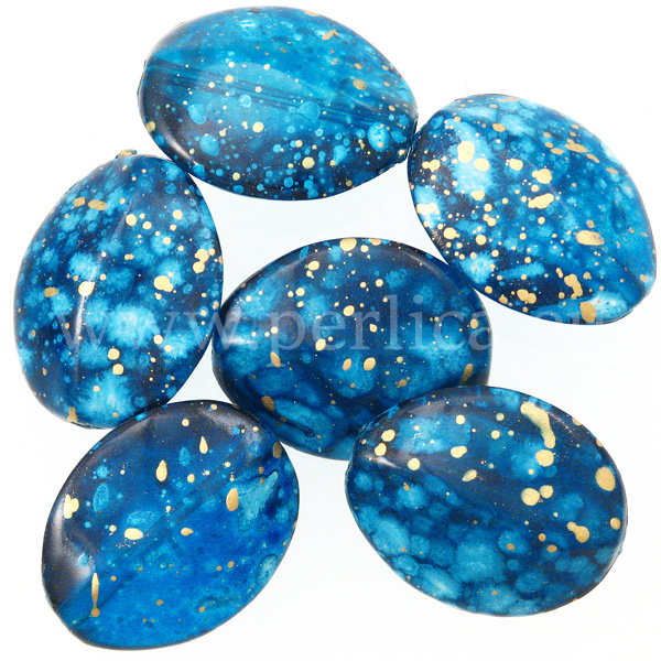 Akrilne perle 23x18 mm, 10 kom, PL3