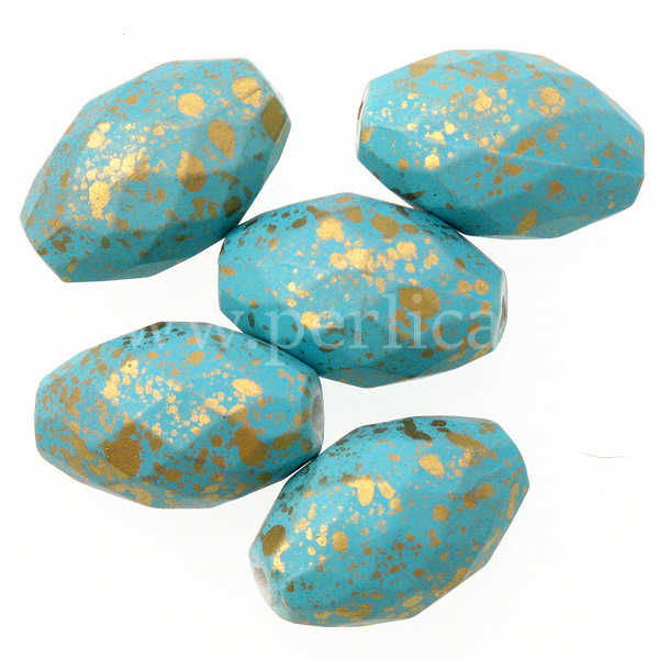 Akrilne perle 18x11 mm, 14 kom, PL7