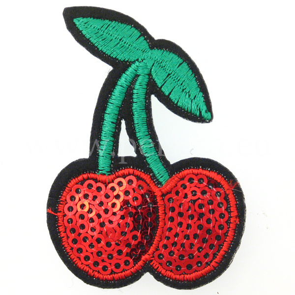 Tekstilna zakrpa Trešnje 4,4 x 6,2 cm, ZK2