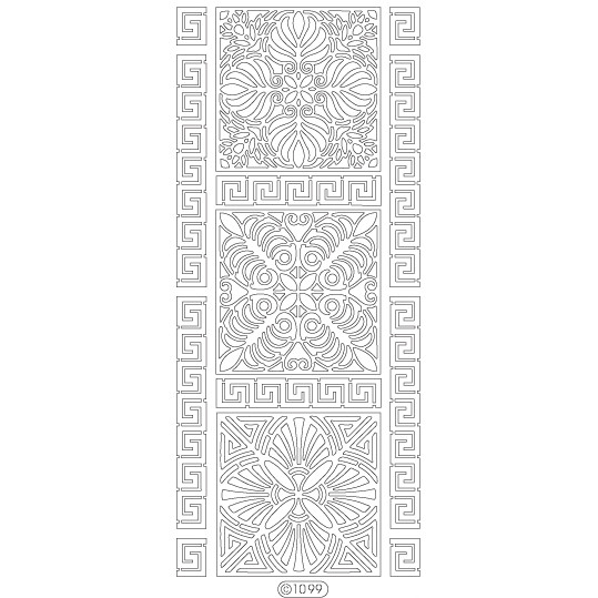 Naljepnica  konturna, srebrena