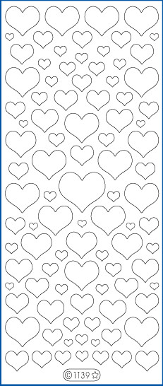 Naljepnice konture,srebr.transp.gliter