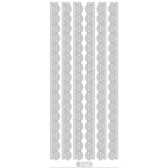 Naljepnice konture,srebrene