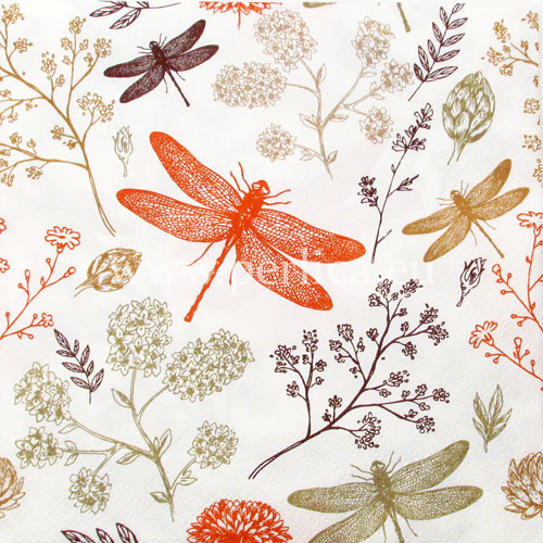 Salveta "Dragonflies and herbs" ZL6