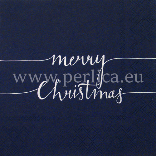 Salveta "Merry Christmas" blue BD1