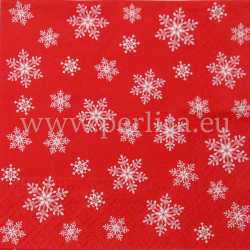 Salveta " Snowflakes Red " ZI9